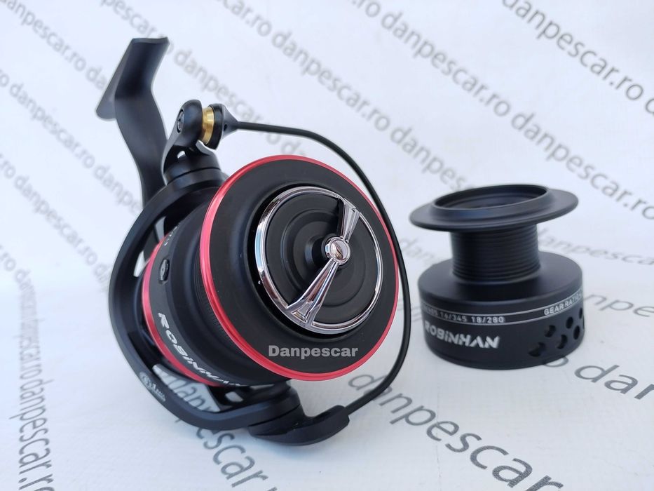 Mulinetă Feeder si Crap ROBINHAN RIVER MONSTER LA6000 tambur Long Cast