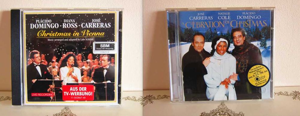 cd Diana Ross,Natalie Cole,Carreras,Placido Domingo'90 muzica Craciun