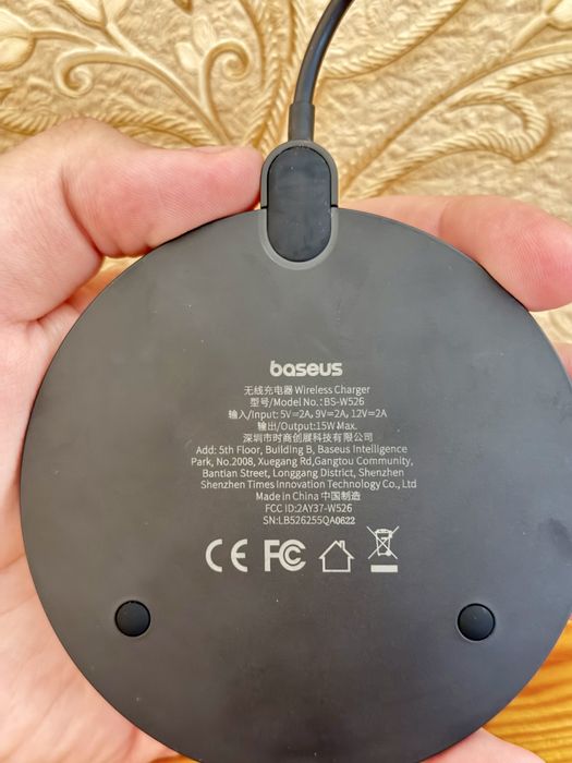 Беспроводная зарядка Baseus на 15W