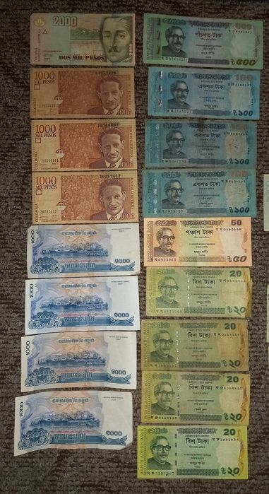 Lot  Bancnote Vechi și Curente / Numistica