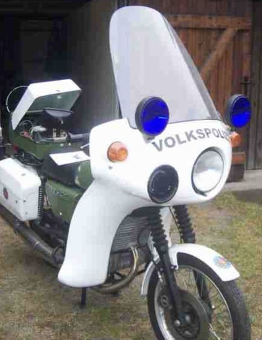 MZ ETZ 250 F сини лампи ( фарове ) и сирена /народна милиция /полиция