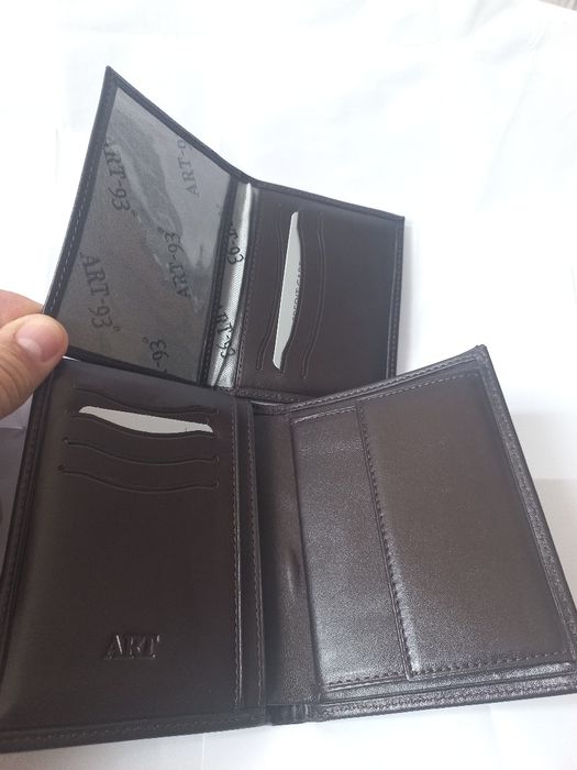 Мъжки портфейл вертикален Арт 93 естествена кожа нов