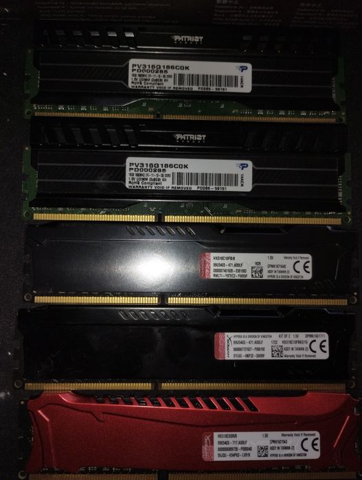 40 gb ddr 3 Hyperx si Patriot Viper