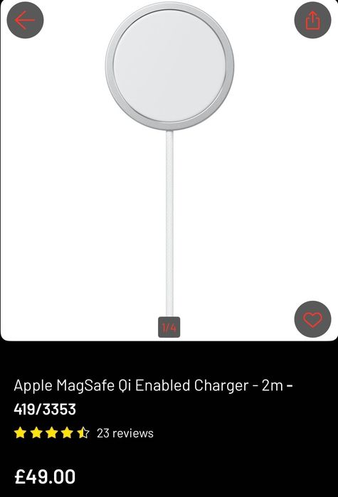 Оригинално Безжично Apple MagSafe Qi Зарядно