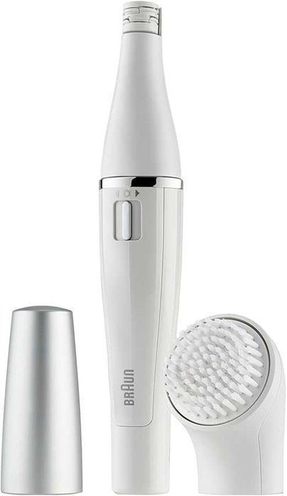 Епилатор за лице Braun - Face 810, 1 степен, 3 приставки, бял