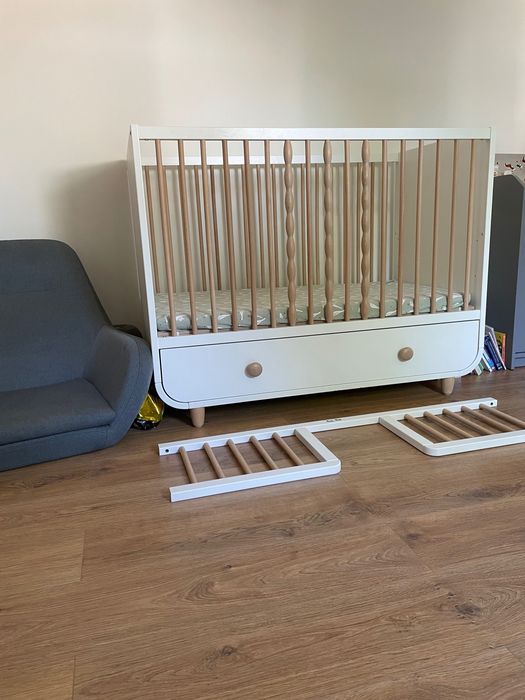 Patut Ikea cu saltea de cocos si protectii
