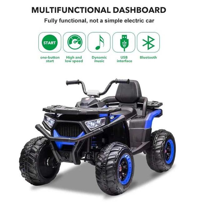 Акумулаторен бъги Cool 4X4 12V,MP3 плейър, с меки гуми с дистанционно