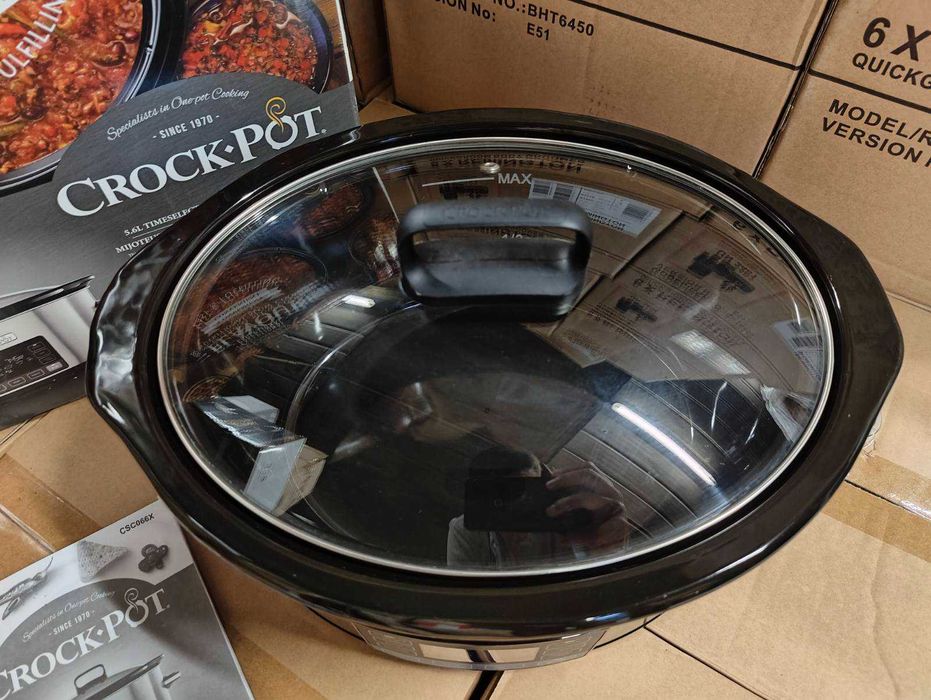 Уред за бавно готвене Crockpot Digital TimeSelect 5.6L с керамичен съд