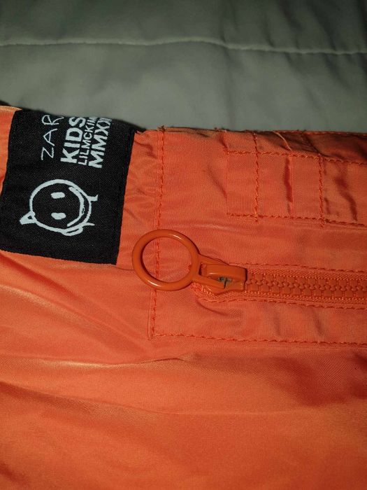 Zara - детско пролетно/преходно контрастно бомбър яке 116-128см