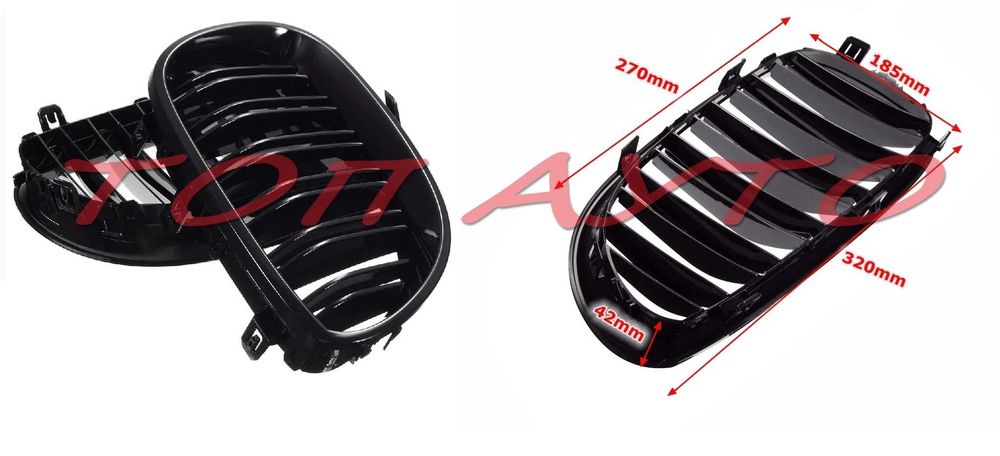 Двойни Бъбреци БМВ BMW E60 E61 Решетки Черен Гланц Лак М5 2003- 2011г