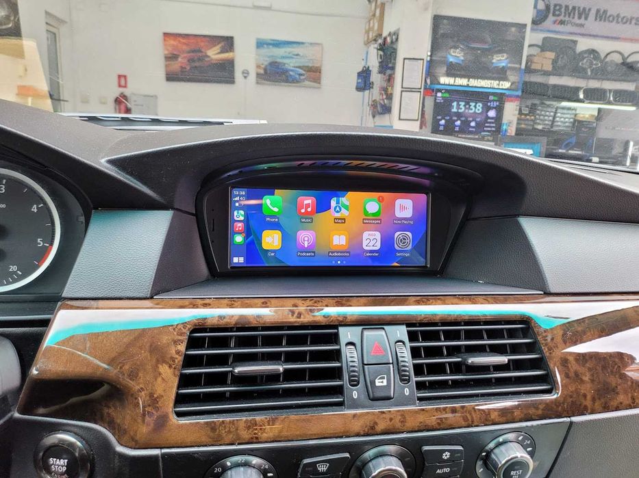 Навигация Android 14 8GB RAM 128GB HDD BMW E60 E61 E63 E90 E92 БМВ Е60 Е61 Е63 Е90 + Apple Carplay