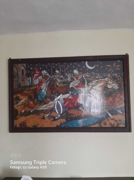 Carpeta "Rapirea din serai "in rama cu geam