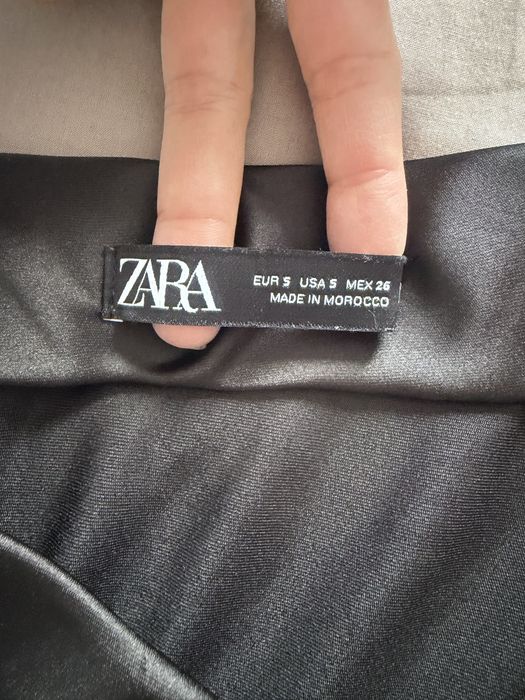 сатиновая юбка ZARA