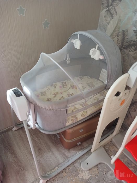 Детская элекстрическая люлька качалка