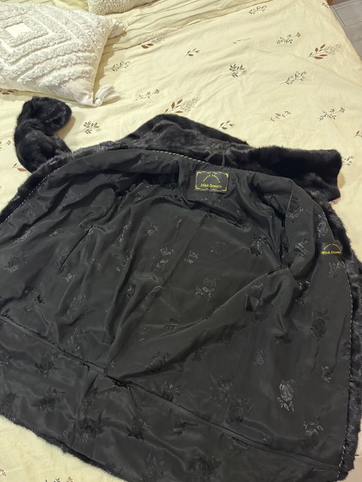 Норковя шуба поперечка