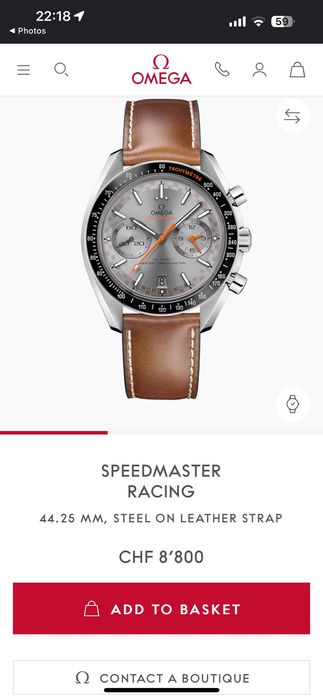 OMEGA Speedmaster racing co-axial 9900