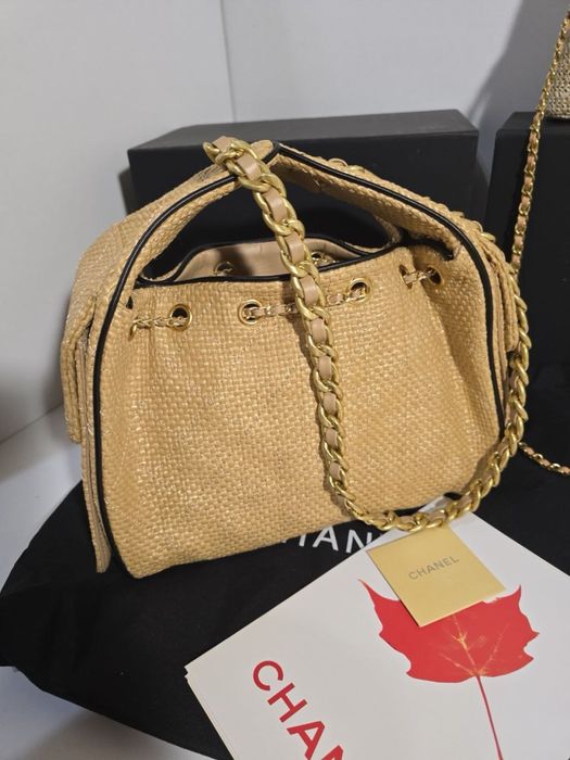 Дамска чанта Chanel Hobo 25S Raffia