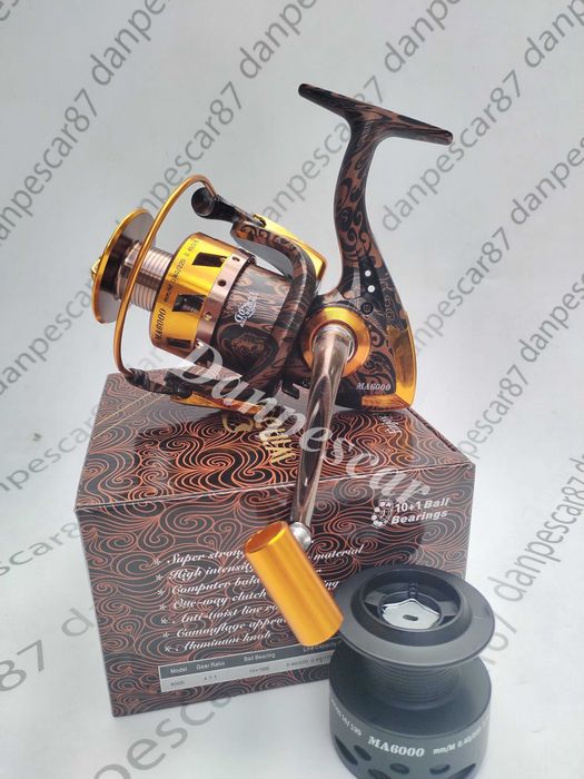 Mulineta WIND BLADE MA6000 11 rulmenti pentru crap cu tambur rezerva