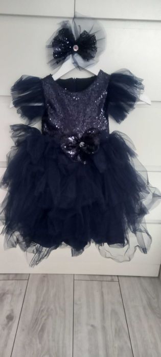 Детска официална рокля с богат тюл