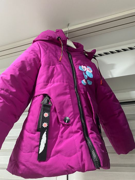 Куртка зимняя для девочек 4-5 лет