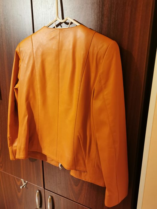 Geaca piele - orange