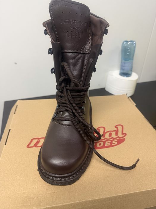 Bocanci de iarna maro militari