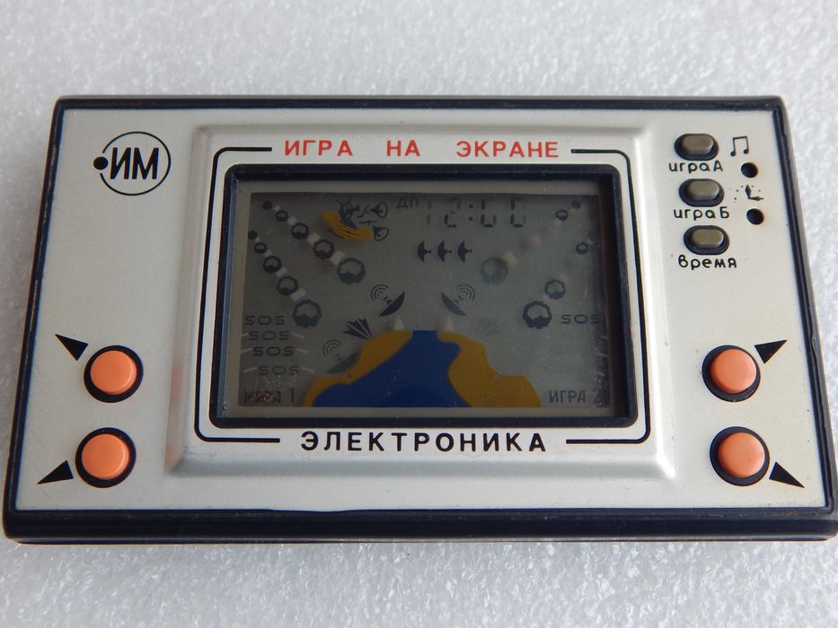 Ретро Игра Руска Електроника Падащи Метероиди