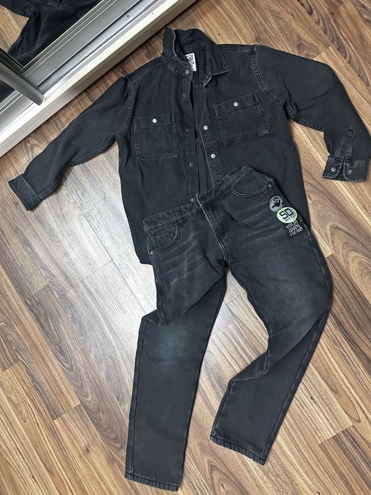Джинсовая двойка на мальчика 140-146