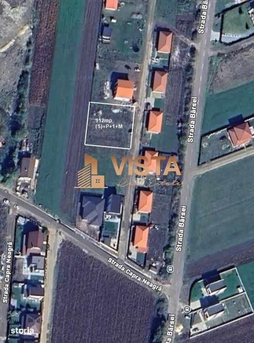 Teren de casa, 912mp, 27ml, P+1+M, utilitati - Stupini, Brasov
