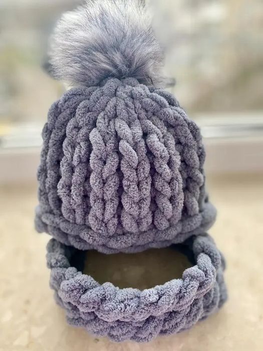 Берет шапки с шарфом на заказ