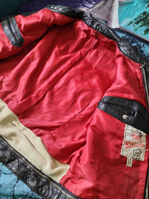 Geaca di piele naturala unisex neagra
