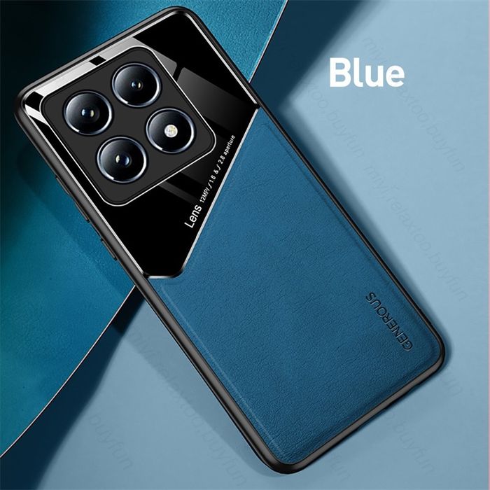 Xiaomi 15 / 14T Pro / GENEROUS Кожен кейс гръб с магнит