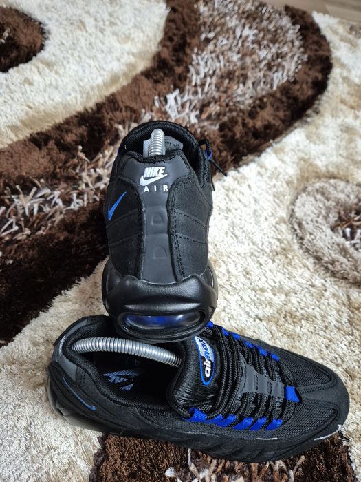 Nike Air Max 95 Essential Black/Royal Blue - Mărimea 41 - Noi