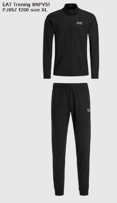 Set Trening Tricou EA7 Exchange Black