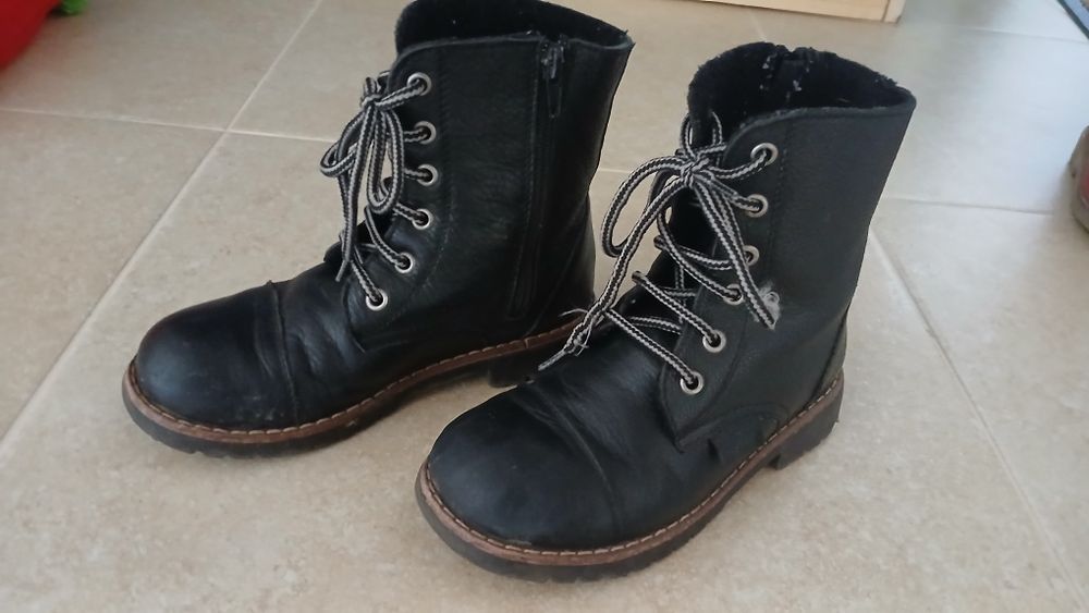 Cizme de piele pentru copii, marimea 32