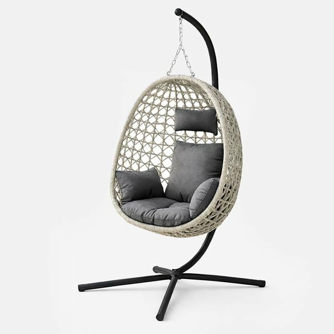 Висяща люлка с основа и възглавници