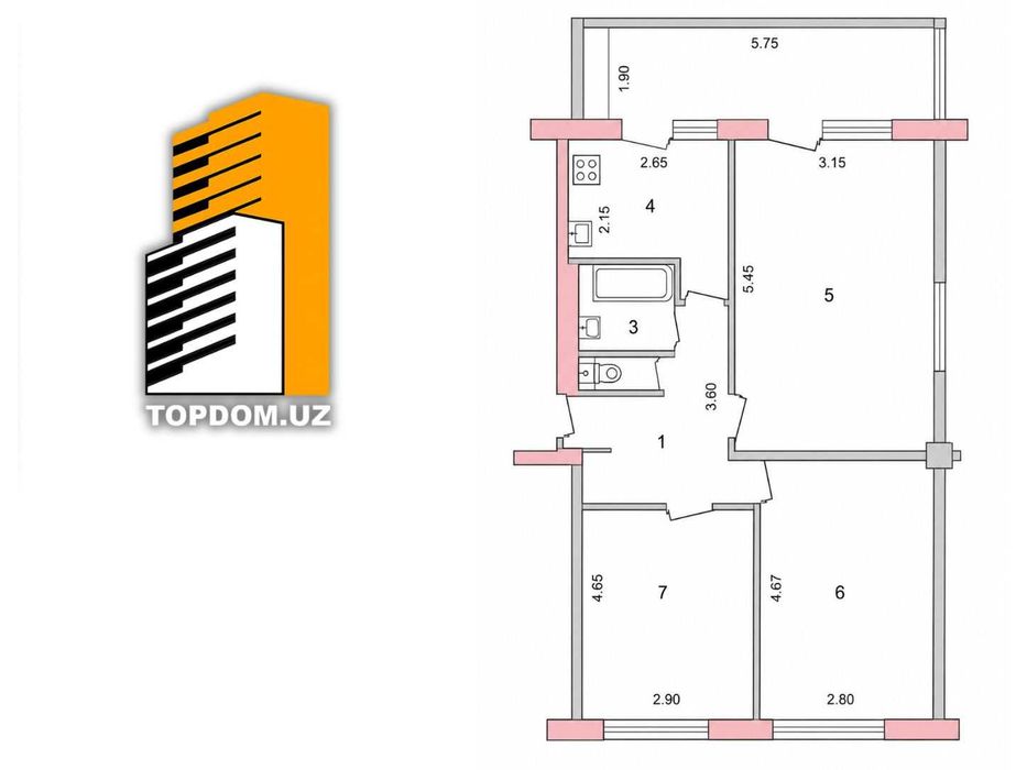 3-комнатная 70 м² | Ц-5 | Метро Минор | Ипотека