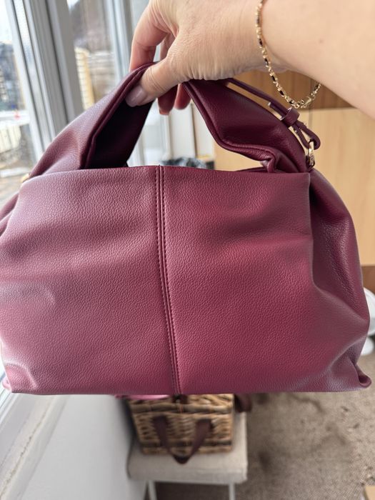 Geanta  rosu burgundi