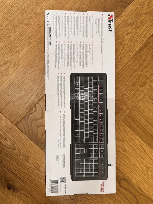 Tastatura multimedia Trust LITO cu iluminaj reglabil, butoane media