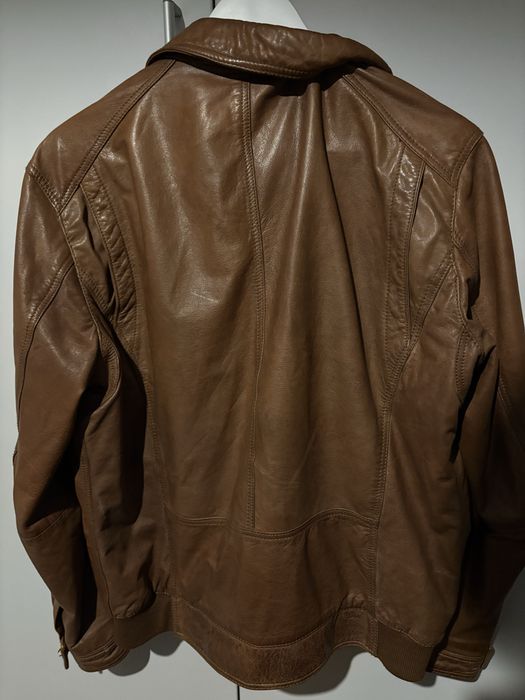 Geaca de piele Massimo Dutti XL / Stare foarte buna