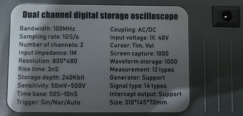 Осцилограф 2 канальный