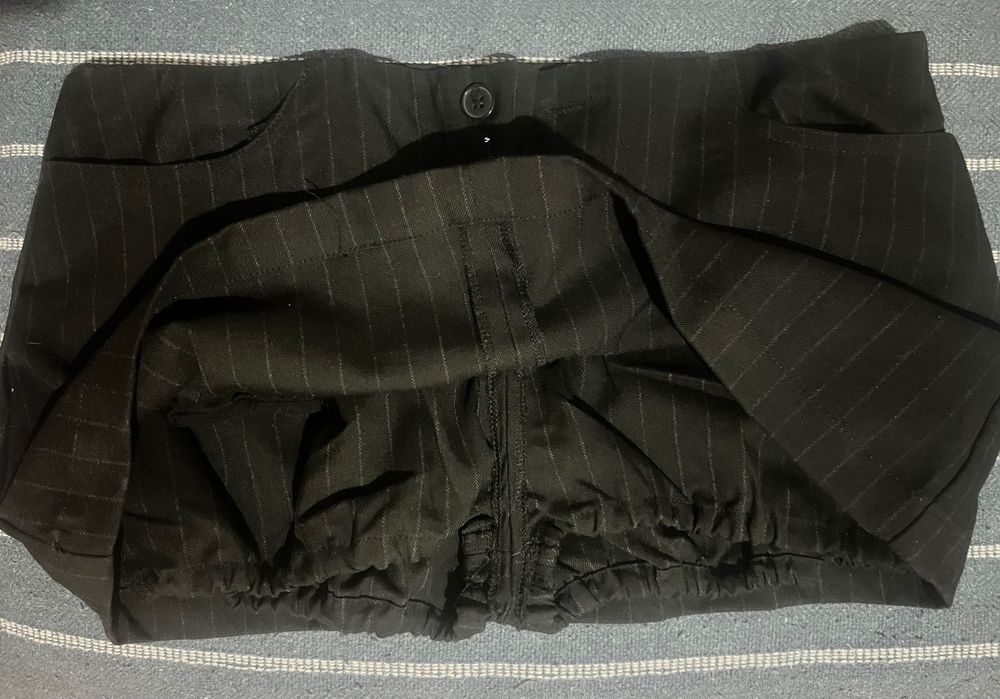 Мини юбка в полоску