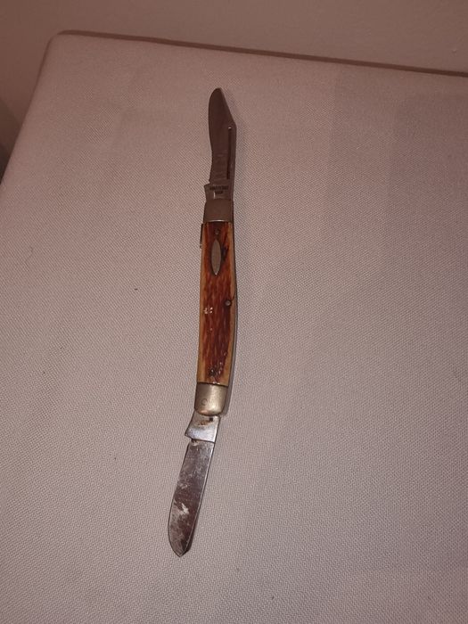 Briceag Rostfrei Inox Solingen cu maner din corn de cerb, vintage cole