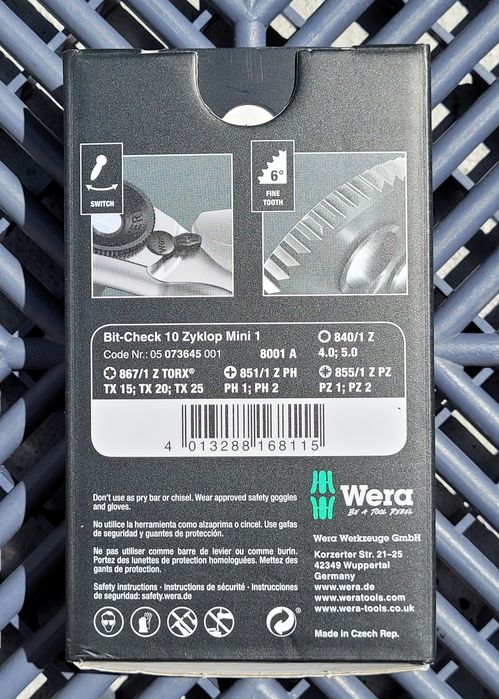Set Wera Bit-Check 10 Zyklop Mini 1