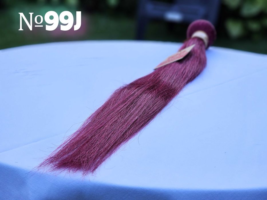 100% естествена коса за удължаване/екстеншъни без примеси - руса коса