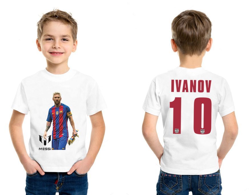 Тениски Real Madrid CHAMPIONS / Barcelona с ИМЕ И НОМЕР ПО ИЗБОР!