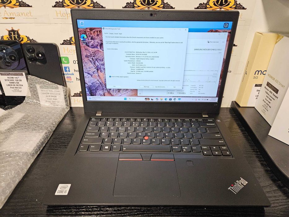 Hope Amanet P10/Laptop Lenovo Lenovo ThinkPad L14 Gen 1 i5 10th SSD