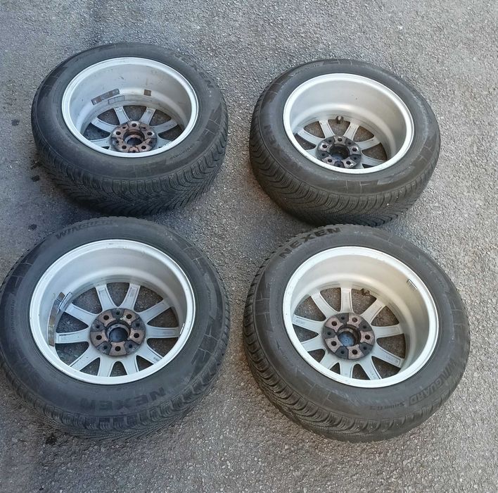 4 бр. джанти 16", 5x112 66 mm с зимни гуми 205/60/16