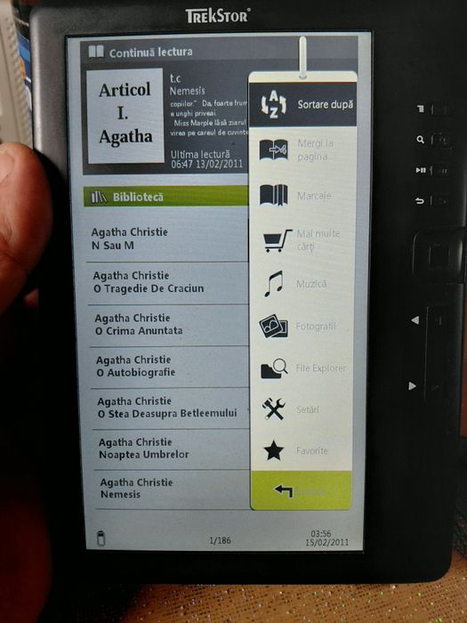 Vind e-book Trekstor cu ecran luminat
