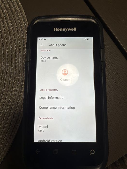 Scanner HoneyWell Dolphin CT60